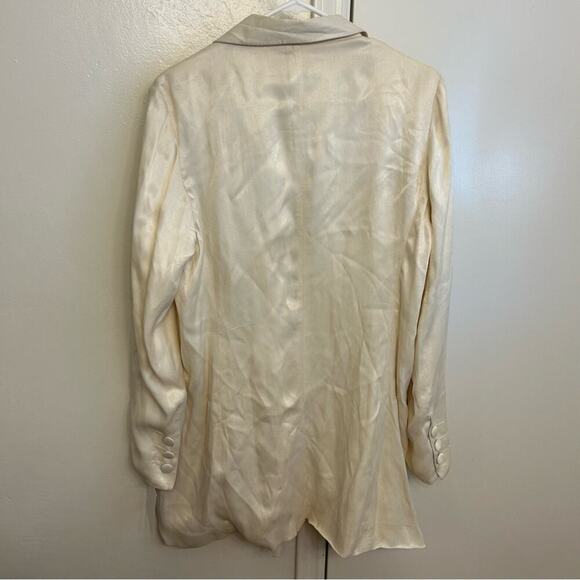 Brenda Knight Free People Cream Lace Blazer XL NWT Double-Breasted - Picture 5 of 14
